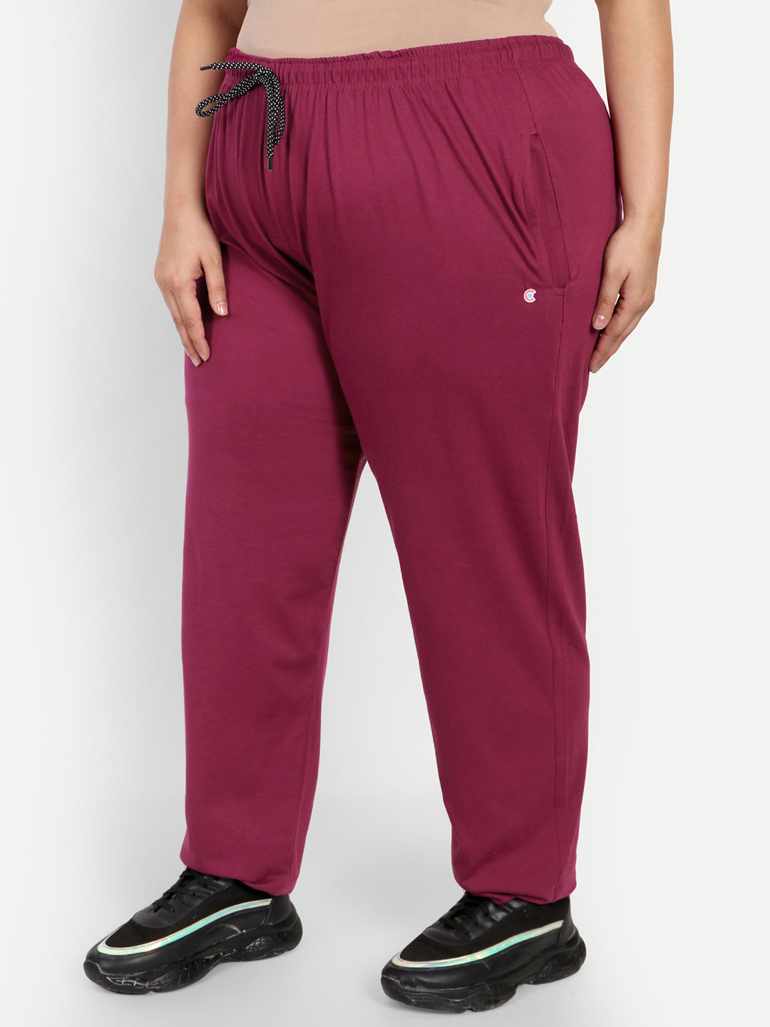 Buy SERA Grey Solid Regular Fit Cotton Womens Casual Track Pants | Shoppers  Stop
